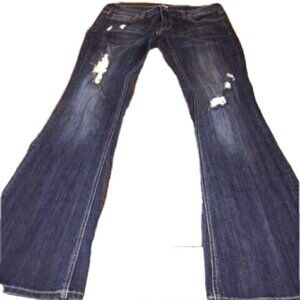 Arden B Jeans Ultra Flare Bell Jeans Distress Embroider Pocket, size 6, new